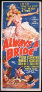 ALWAYS A BRIDE Daybill Movie Poster 1953 Peggy Cummins