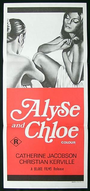 ALYSE AND CHLOE Original Daybill Movie Poster Rene Gainville Sexploitation