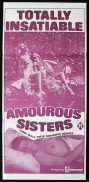 AMOUROUS SISTERS '70s-Rare SEXPLOITATION-poster