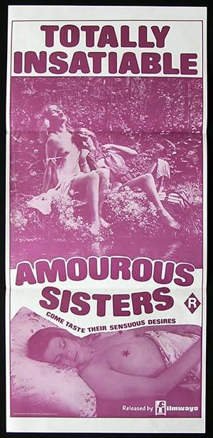 AMOUROUS SISTERS ’70s-Rare SEXPLOITATION-poster