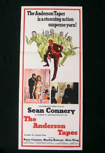 THE ANDERSON TAPES daybill Movie poster Sean Connery