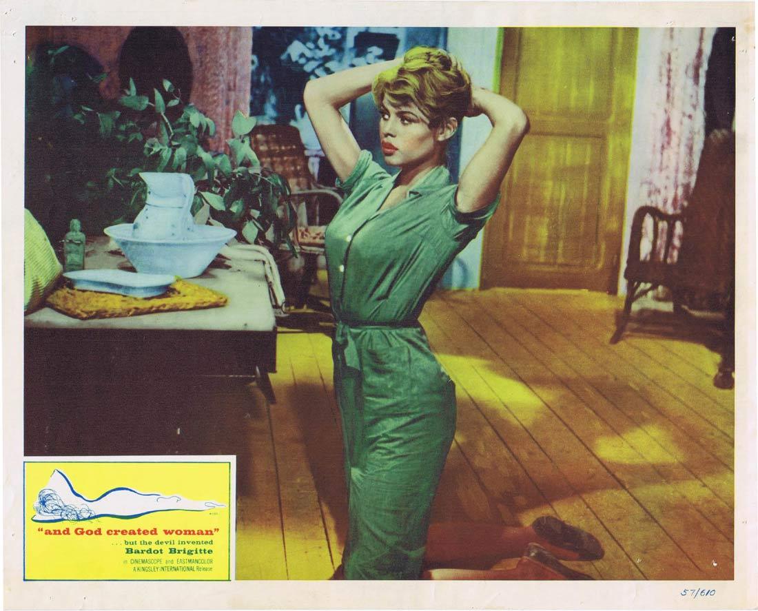AND GOD CREATED WOMAN Lobby Card 8 Brigitte Bardot Curd Jürgens Jean-Louis Trintignant
