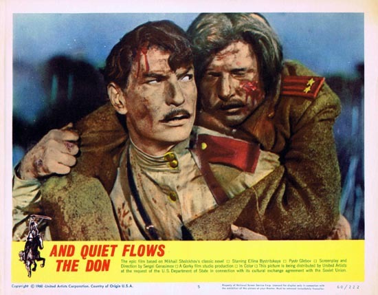 AND QUIET FLOWS THE DON 1960 Russian Cinema Classic US Lobby card 5