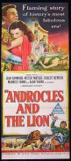 ANDROCLES AND THE LION Original Daybill Movie Poster Victor Mature Jean Simmons