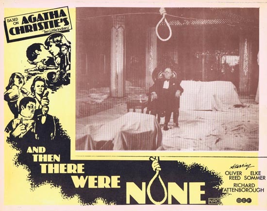 AND THEN THERE WERE NONE Lobby Card 2 1974 Agatha Christie Ten Little Indians