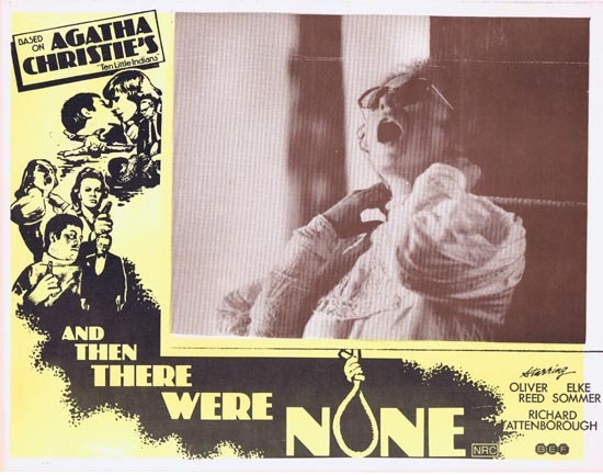 AND THEN THERE WERE NONE Lobby Card 4 1974 Agatha Christie Ten Little Indians