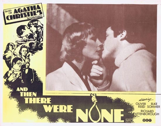 AND THEN THERE WERE NONE Lobby Card 5 1974 Agatha Christie Ten Little Indians