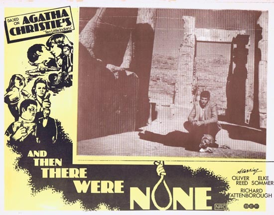 AND THEN THERE WERE NONE Lobby Card 6 1974 Agatha Christie Ten Little Indians