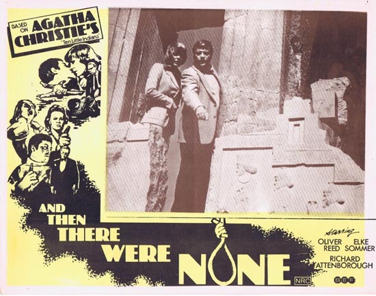 AND THEN THERE WERE NONE Lobby Card 8 1974 Agatha Christie Ten Little Indians