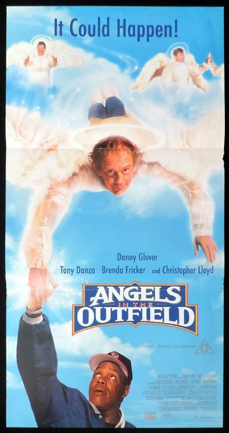 ANGELS IN THE OUTFIELD Original Daybill Movie Poster Danny Glover Christopher Lloyd