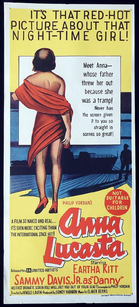 ANNA LUCASTA Original Daybill Movie Poster Eartha Kitt