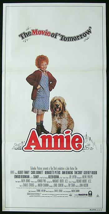 ANNIE Daybill Movie poster 1982 Finney Burnett