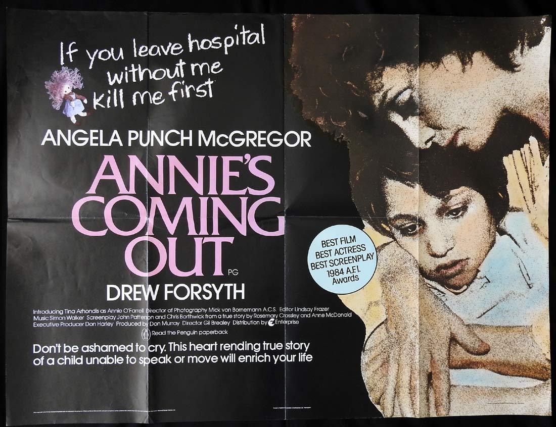 ANNIES COMING OUT British Quad Movie poster Angela Punch McGregor