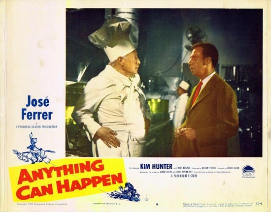 ANYTHING CAN HAPPEN 1952 Jose Ferrer US Lobby card 4