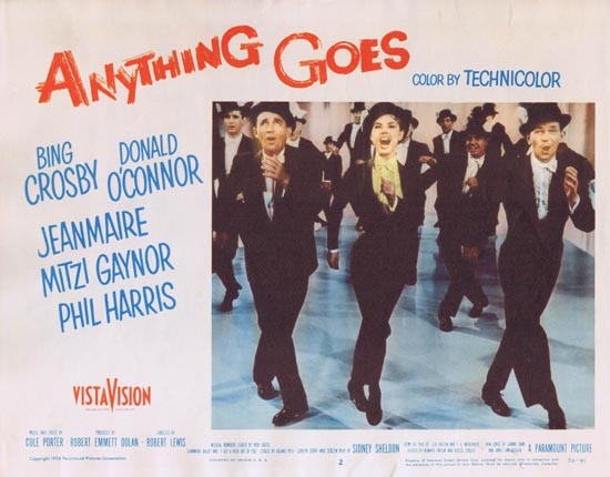 ANYTHING GOES 1956 Bing Corsby Donald O’Connor Lobby card 2