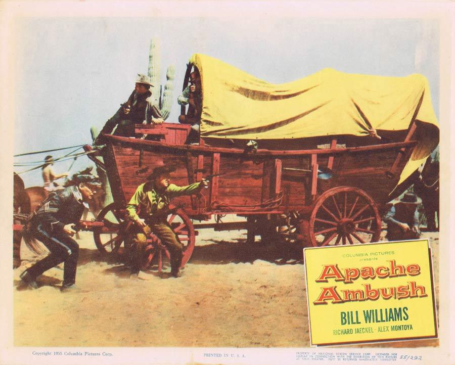 APACHE AMBUSH Lobby Card 7 1955 Bill Williams American Indian