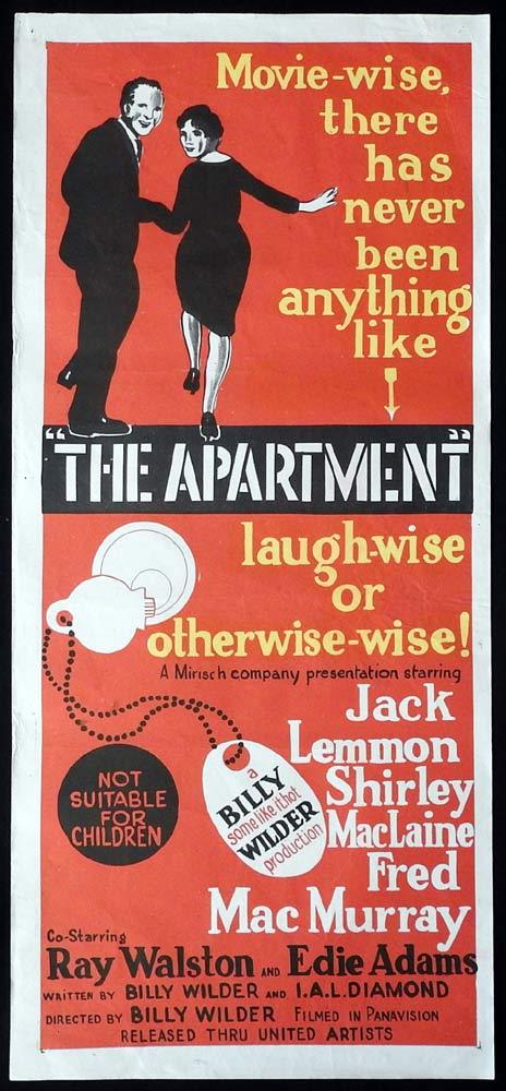 THE APARTMENT Original Daybill Movie Poster 1960 Billy Wilder Jack Lemmon