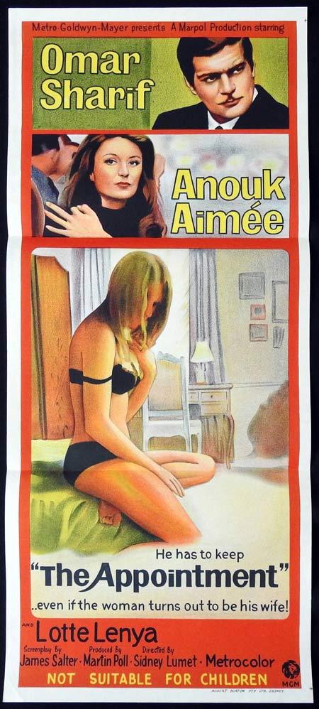 THE APPOINTMENT Original Daybill Movie Poster Omar Sharif Anouk Aimée