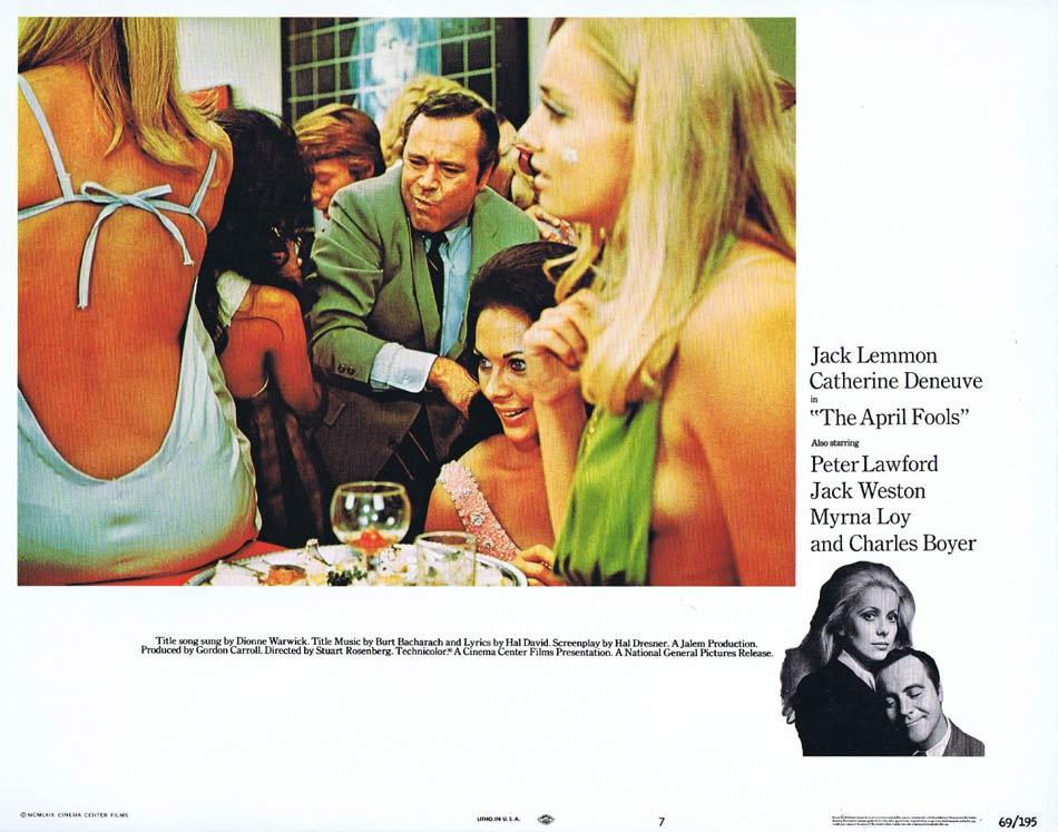 The April Fools Lobby Card 7 Jack Lemmon Catherine Deneuve Peter Lawford Moviemem Original Movie Posters