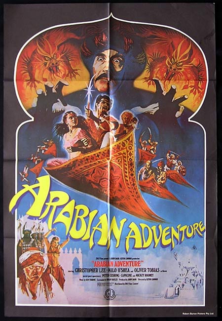ARABIAN ADVENTURE ’79-Christopher Lee-RARE poster