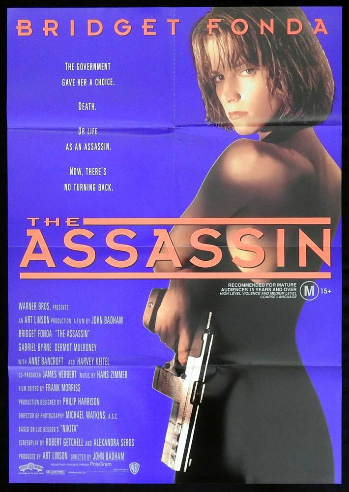 ASSASSIN aka POINT OF NO RETURN Original One sheet Movie Poster Bridget Fonda