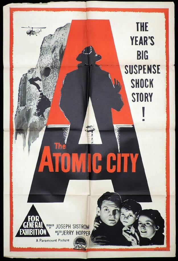 THE ATOMIC CITY One Sheet Movie Poster Gene Barry Sci Fi