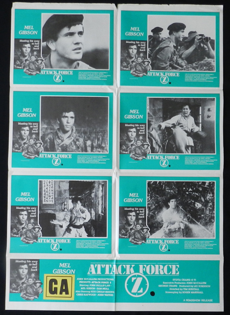 ATTACK FORCE Z Mel Gibson Sam Neill Australian Photo sheet Movie Poster