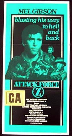 ATTACK FORCE Z Daybill Movie Poster Mel Gibson Sam Neill