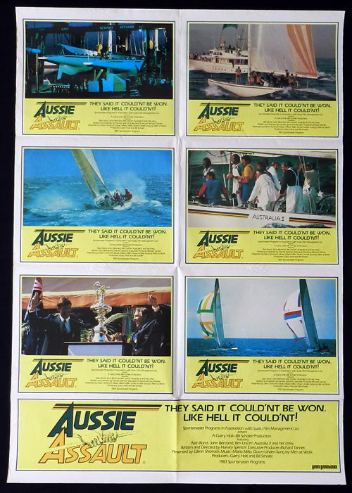 AUSSIE ASSAULT 1983 America’s Cup Yachting RARE Australian Photo Sheet Movie poster