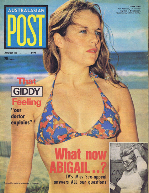 Australasian Post Magazine Aug 30 1973 What Now Abigail – TV Sex Symbol