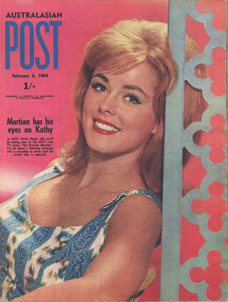 Australasian Post Magazine Feb 6 1964 Kathy Kersh My Favourite Martian cover