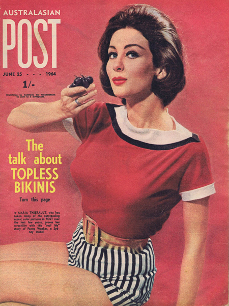 Australasian Post Magazine Jun 25 1964 Topless Bikinis