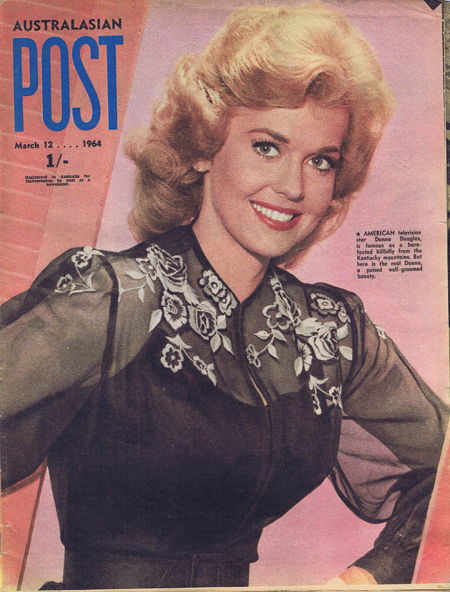 Australasian Post Magazine Mar 12 1964 Donna Douglas Beverly Hillbillies Cover