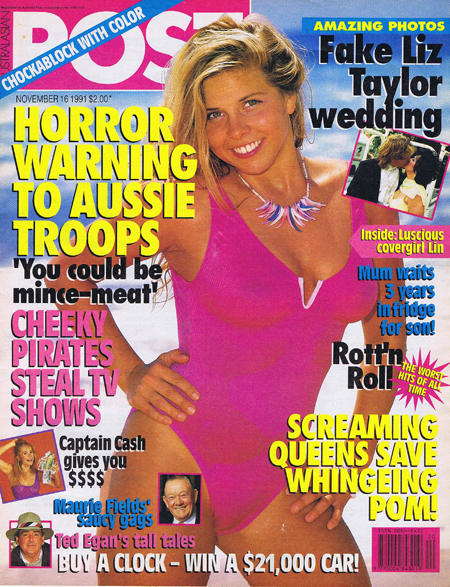 Australasian Post Magazine Nov 16 1991 Fake Elizabeth Taylor wedding