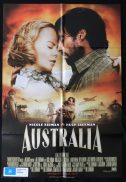 AUSTRALIA 2008 Baz Luhrmann Hugh Jackman One Sheet Movie Poster