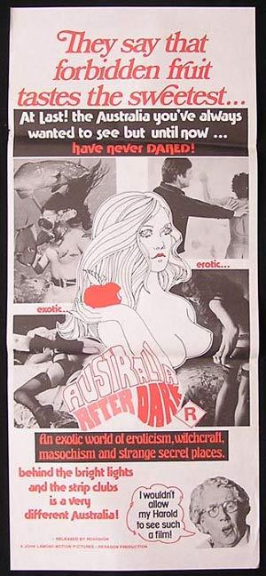 AUSTRALIA AFTER DARK Daybill Movie poster 1974 John Lamond