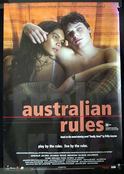AUSTRALIAN RULES Nathan Phillips Luke Flannagan Movie Poster Australian One sheet