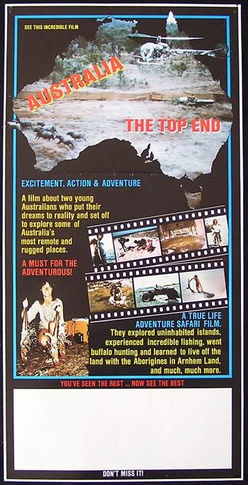 AUSTRALIA THE TOP END 1986 Arnhem Land RARE Movie poster