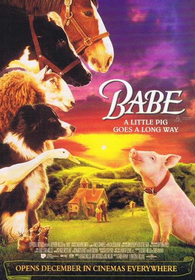 BABE THE GALLANT PIG 1995 Australian Cinema Classic Rare Original Handbill / Flyer