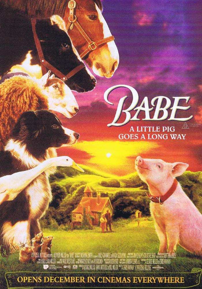 BABE Original Movie Flyer Magda Szubanski