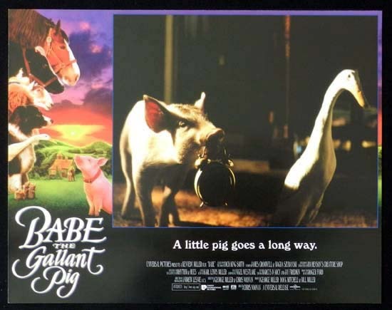 BABE THE GALLANT PIG 1995 Australian Cinema Classic Rare Lobby Card 4