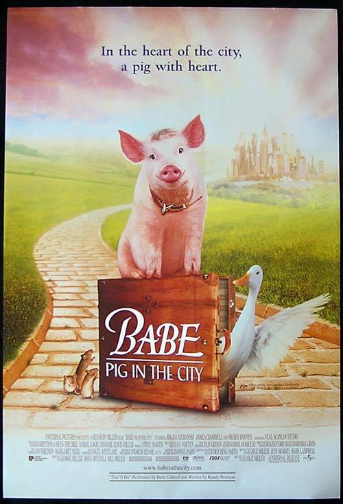 BABE PIG IN THE CITY Magda Szubanski Australian 1 sht poster