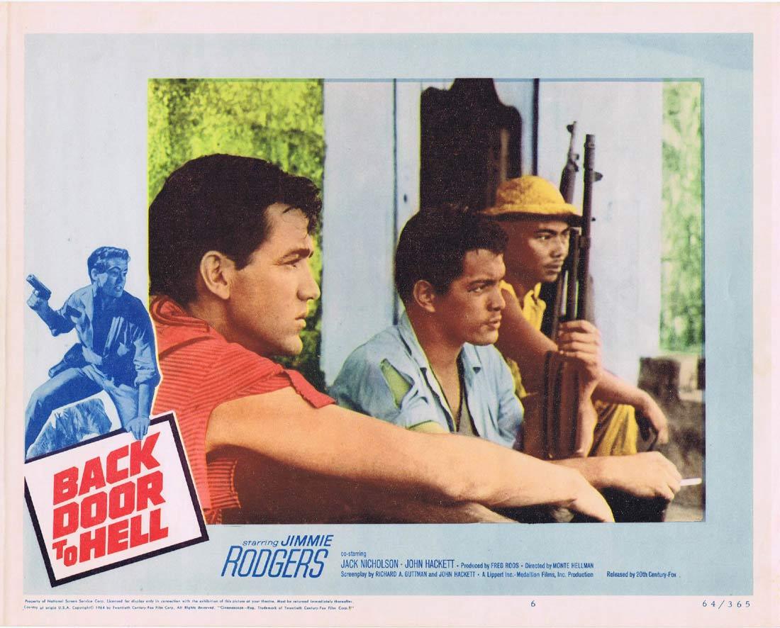 BACK DOOR TO HELL 1964 Jimmie Rodgers Jack Nicholson Lobby Card 6