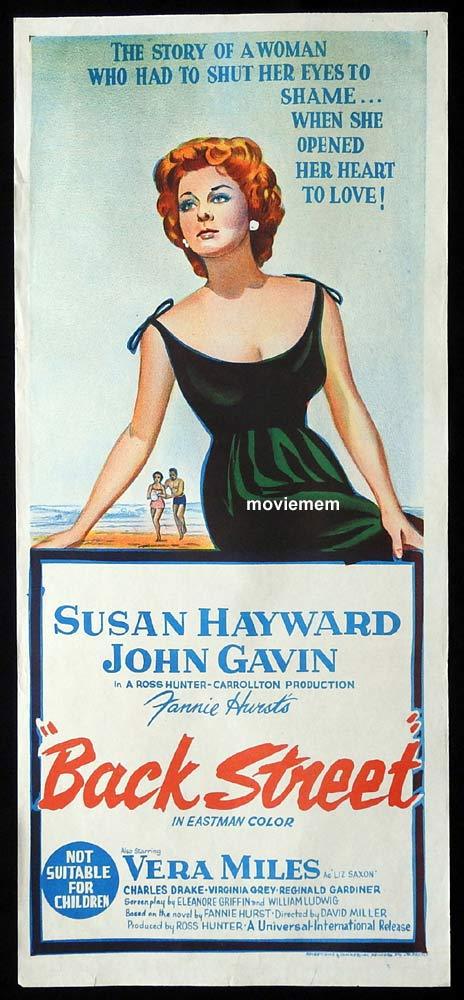 BACK STREET Original Daybill Movie Poster Susan Hayward John Gavin