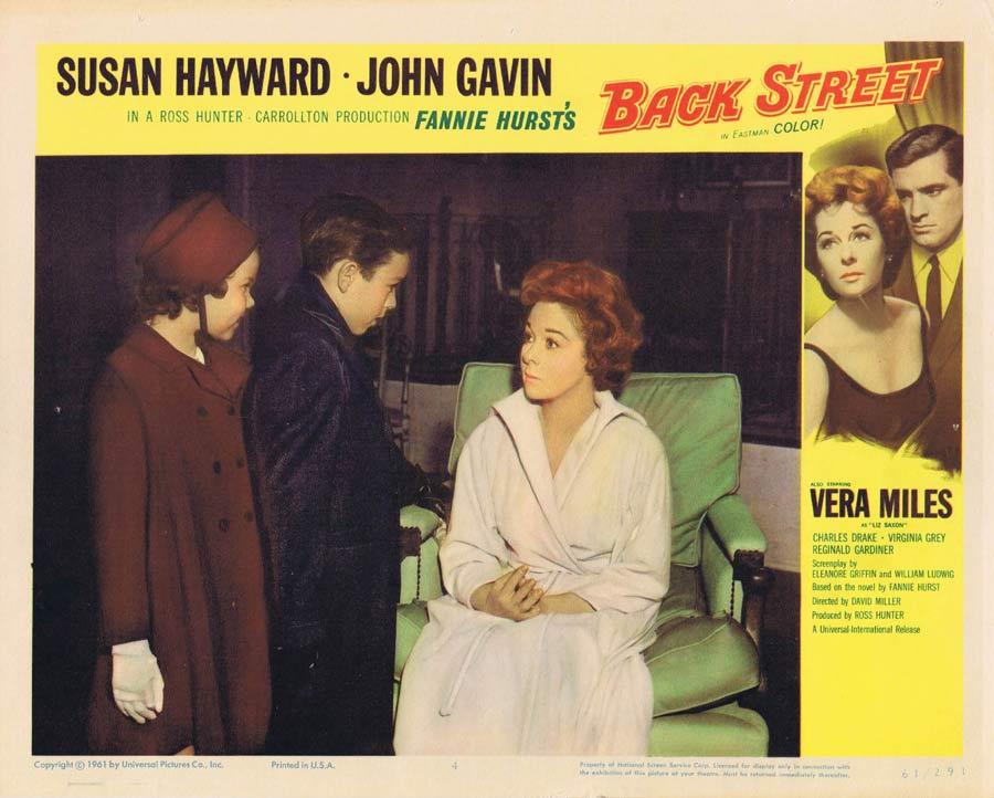 BACK STREET Vintage Lobby Card Susan Hayward John Gavin