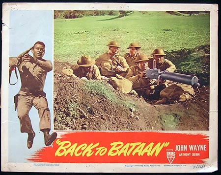 BACK TO BATAAN ’45-John Wayne ORIGINAL US Lobby card #2
