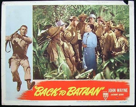 BACK TO BATAAN ’45-John Wayne ORIGINAL US Lobby card #4