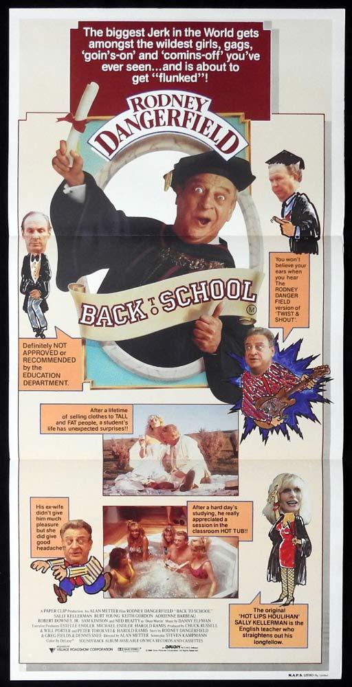 BACK TO SCHOOL Original Daybill Movie poster Rodney Dangerfield Sally Kellerman