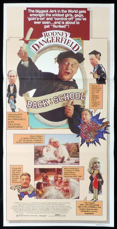 BACK TO SCHOOL Original Daybill Movie Poster Rodney Dangerfield
