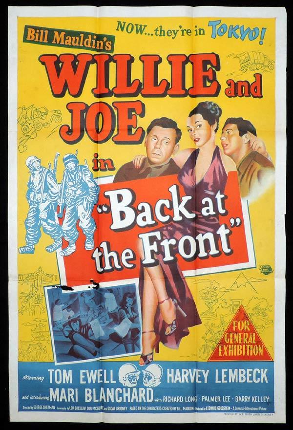 BACK AT THE FRONT One Sheet Movie Poster Willie and Joe Tom Ewell